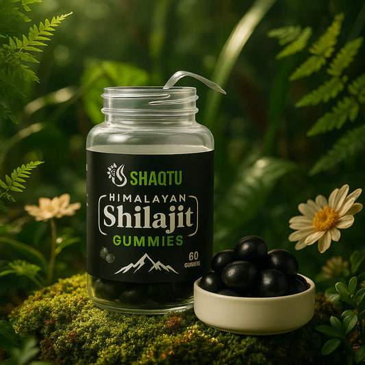 Shilajit Gummies close-up texture